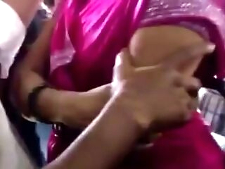 Groping Indian Lady In excess of A Train - Public