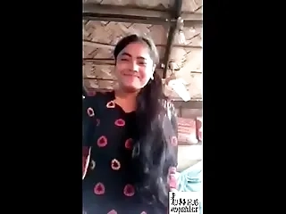 Desi village Indian Girlfreind showing breast and pussy for day